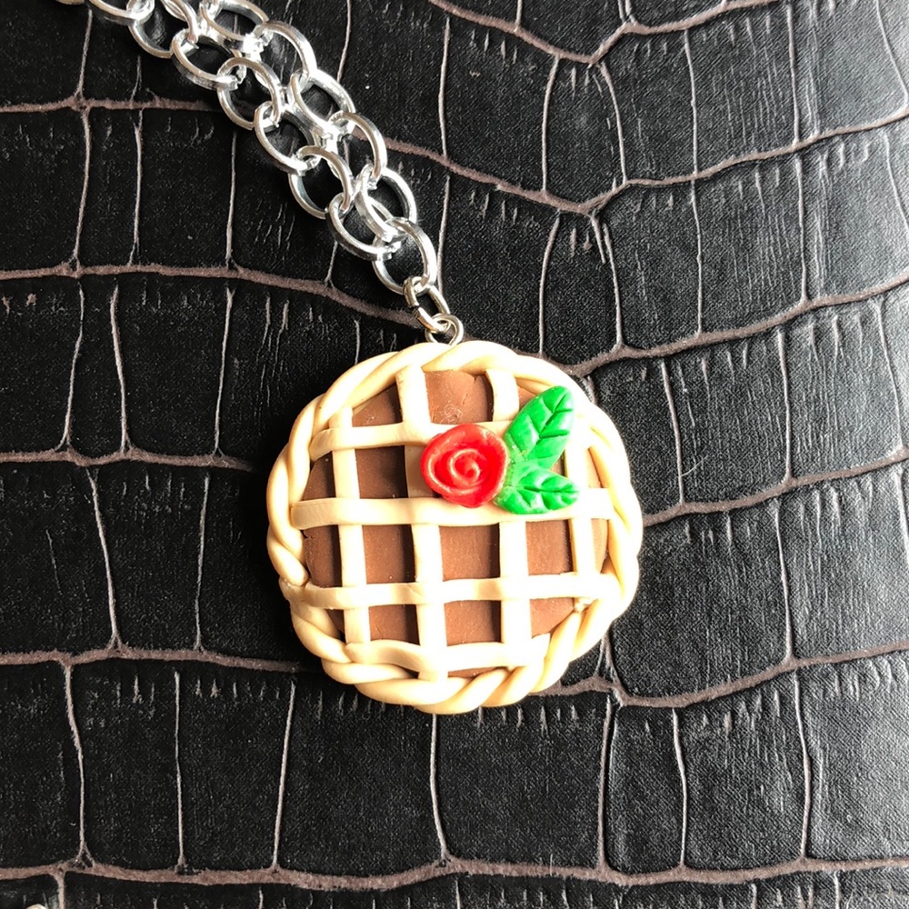 Handmade Pie Dessert Pendant